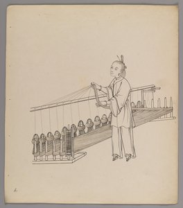 Album de feuilles séparées : Culture et production de la soie - Chinese School